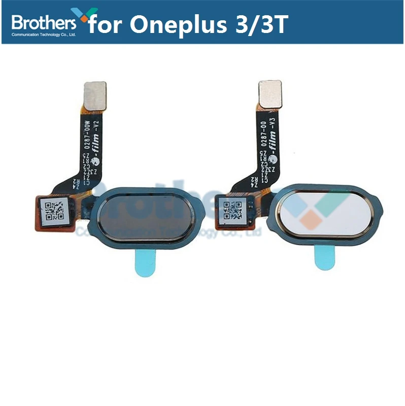 for Oneplus 3 3T Fingerprint Flex Cable 1+3 A3000 for Oneplus 3T Home Button Sensor Scanner Flex Cable Phone Replacement Tested