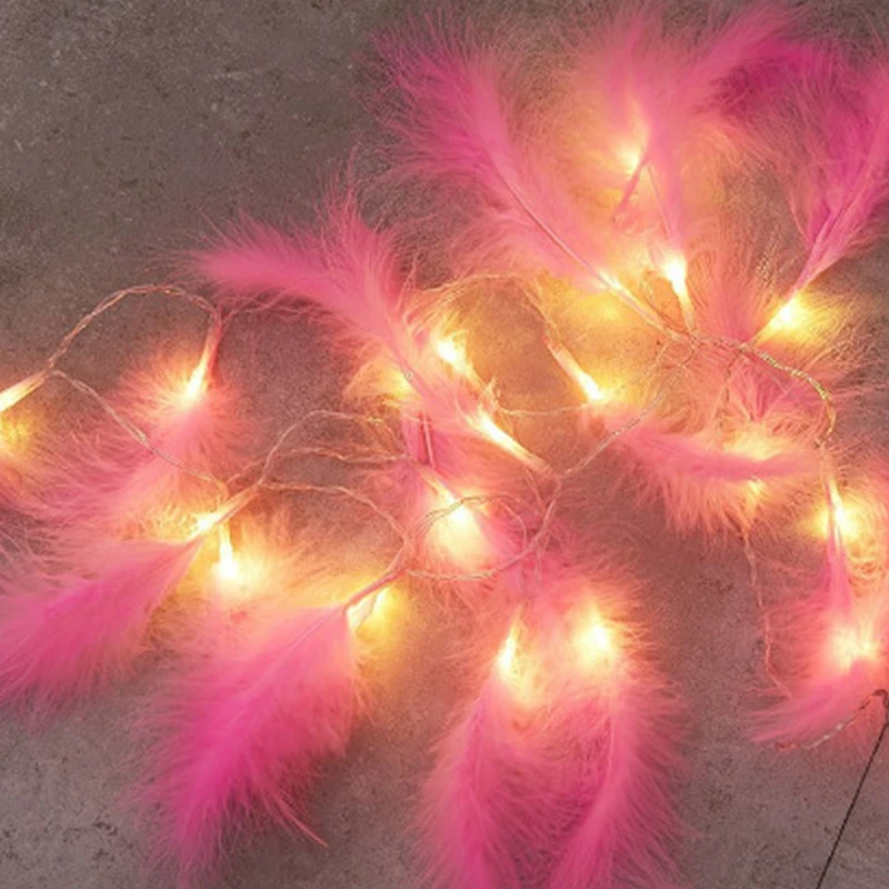 1.5M 10LEDs Feather Led String Fairy Light String Xmas Party Home Wedding Garden Garland Christmas Decorations