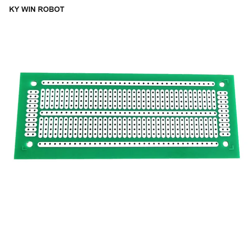 Carte de circuit imprimé vert pour Ardu37, prototype simple face, PCB, expérience universelle, matrice, 47x4.7mm, 11.6x116 cm, 1 pièce