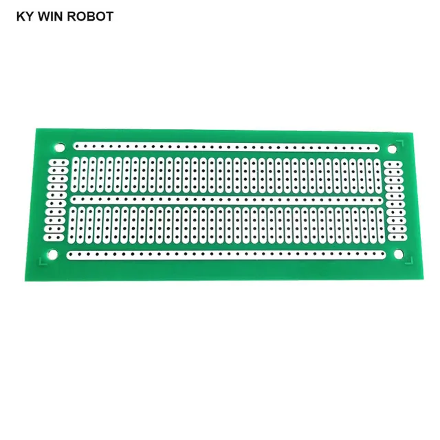 1 sztuk DIY 4.7*11.6CM zielony jednostronny prototyp papieru PCB uniwersalny eksperyment matryca płytka drukowana 47x116MM dla Arduino