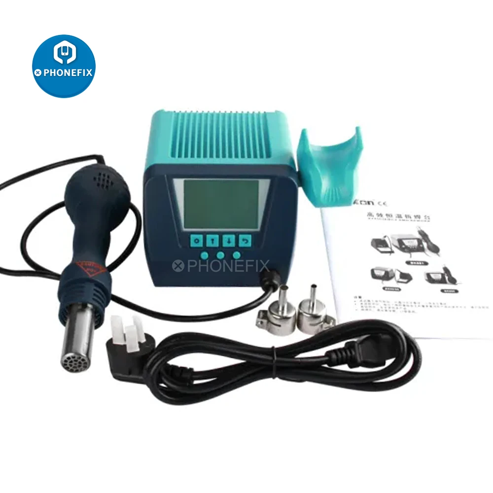 Bakon Bk880 Hot Air Rework Station Lead-Free Desoldering Station Constant Temperature Adjustable Hot Air Gun Soldering Station