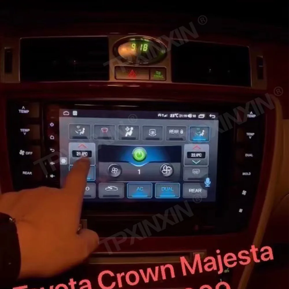 Android 14 For Toyota Crown Majesta S180 2003 2004 2005 2006 2007 2008 2009 GPS Car Radio Stereo Multimedia DVD Player Head Unit