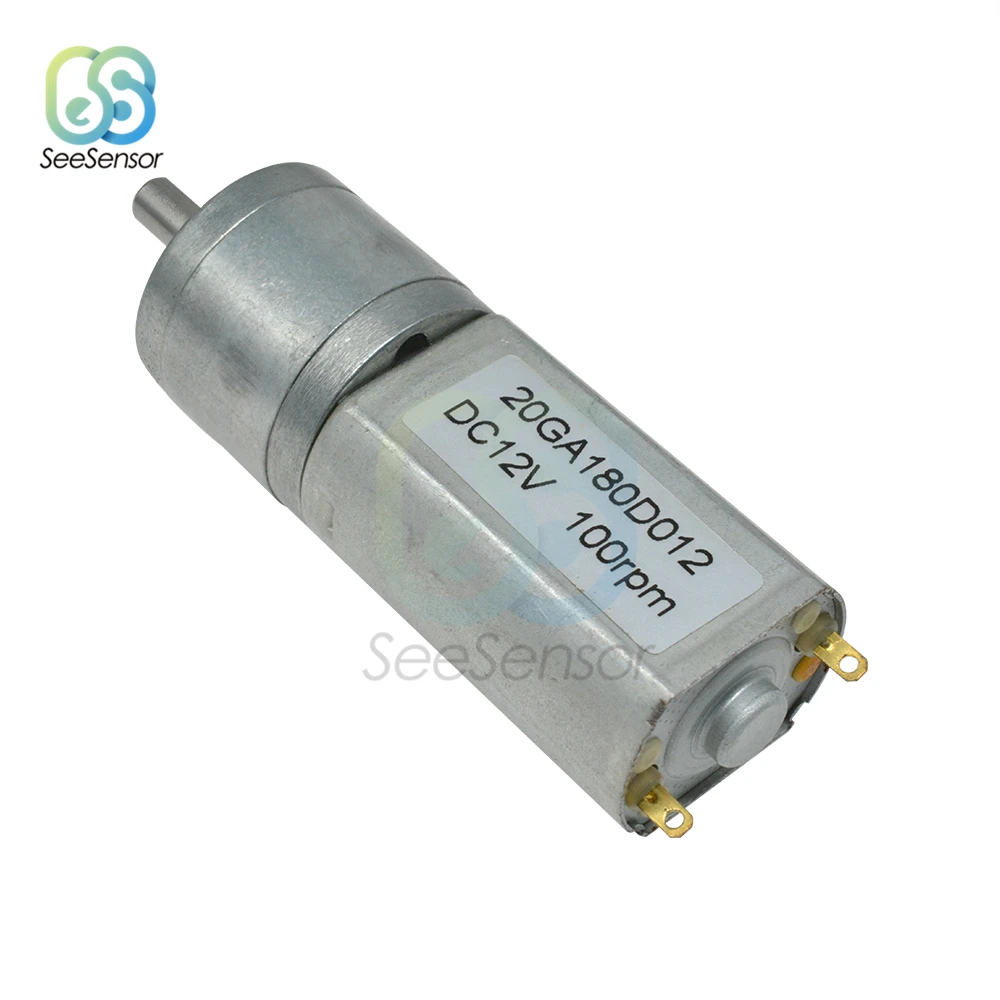 20GA180 DC 12V 15 30 60 100 150 200 300 400 500 محرك عدة ار بي ام عالية عزم الدوران موتور تيار مباشر محرك عدة كهربائي