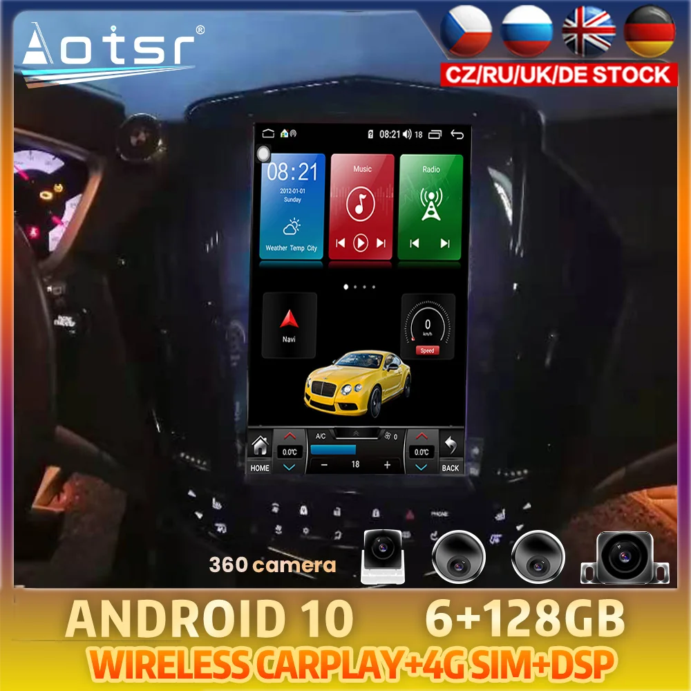 Android 10 For Cadillac SRX 2008 2009 2010 2011 2019 Car DVD GPS Coche Navigation Auto Radio Stereo Multimedia Player HeadUnit