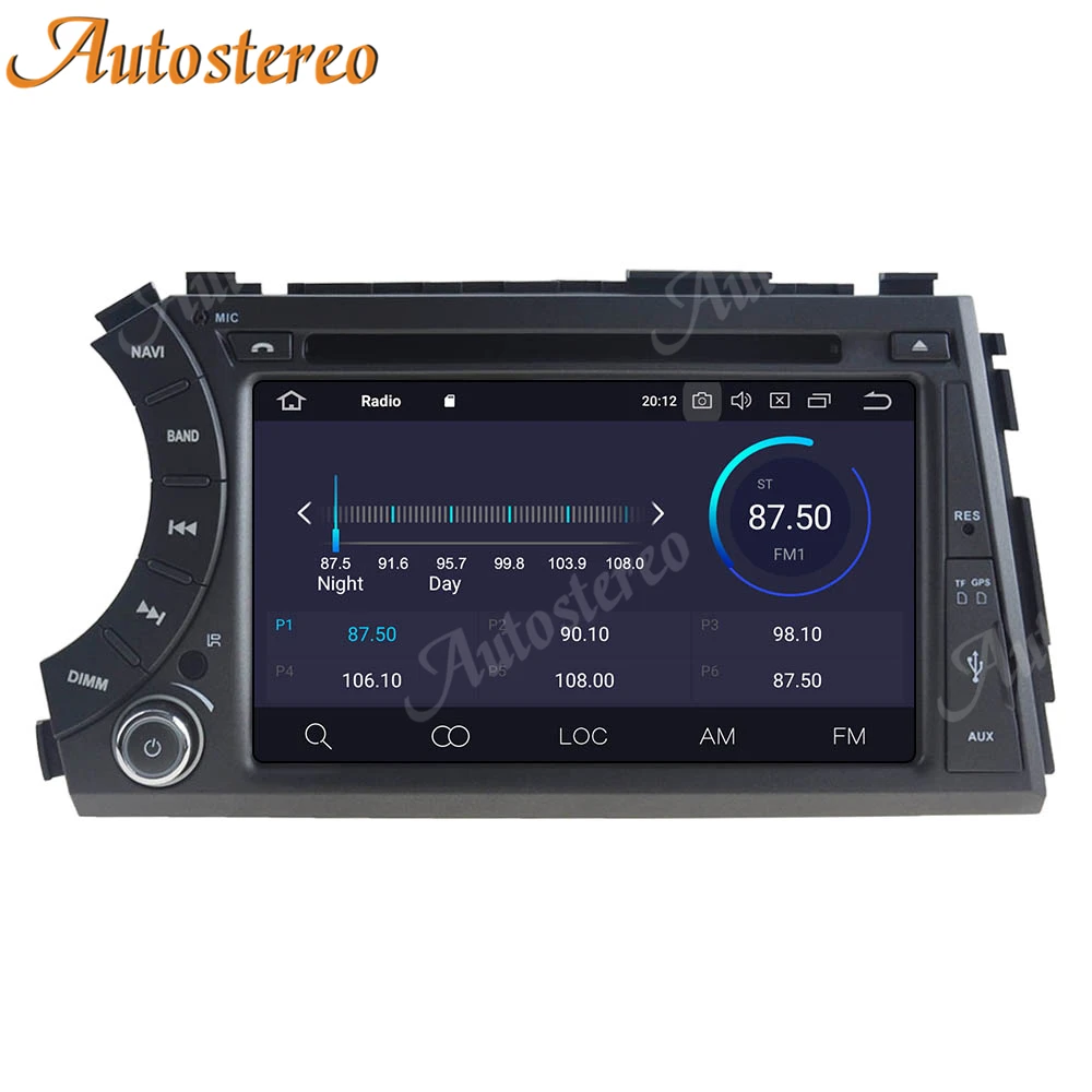 Android 12 4GB+64GB Car DVD Player GPS Navigation for Ssangyong Kyron Actyon Micro Kyron 2005+ Car Auto Radio Multimedia Player