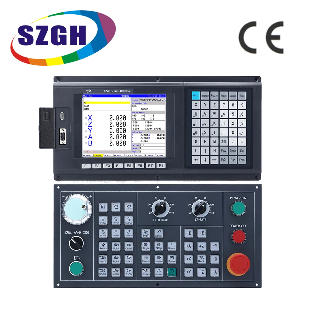 SZGH CNC Control  With Crystal Panel C-panel  Retrofit Okuma Machine Lathe And Turning CNC Controller Kit