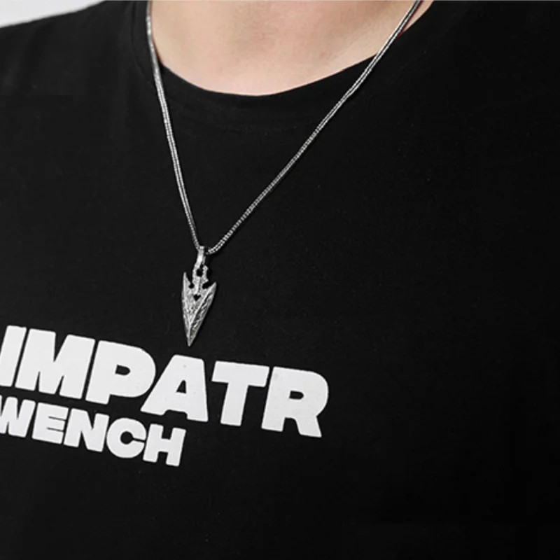 Original Design S925 Sterling Silver Arrowhead Pendant Men Real Silver Tradition Courage Arrow Pendant Male