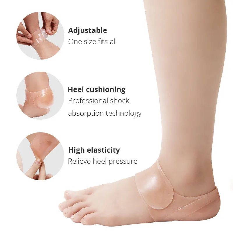 Adjustable Silicone Heel Cover Cracked Foot Protection Women's Anti-Crack Socks Anti-heel Men's Stickers Insoles Moisturizing