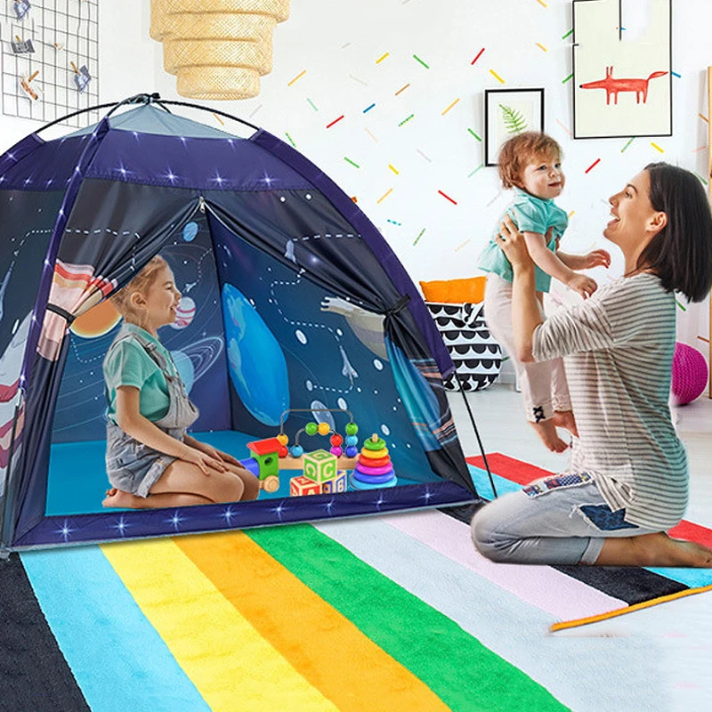 Ruimte Planeet Thema Tent Speelgoed Voor Kids Box Voor Kinderen Grote Baby Speeltuin Kinderen Tent Kind Games Kinderen teepee