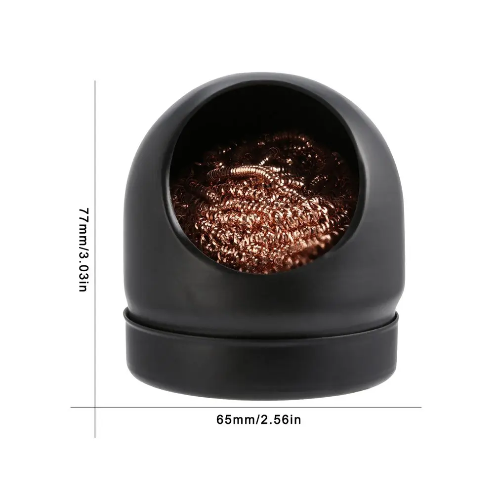 Kawat Logam dengan Set Penyangga Pengelasan Pematrian Solder Ujung Besi Dross Pembersih Membersihkan Bola Baja Mesh Filter Tin Penghilang