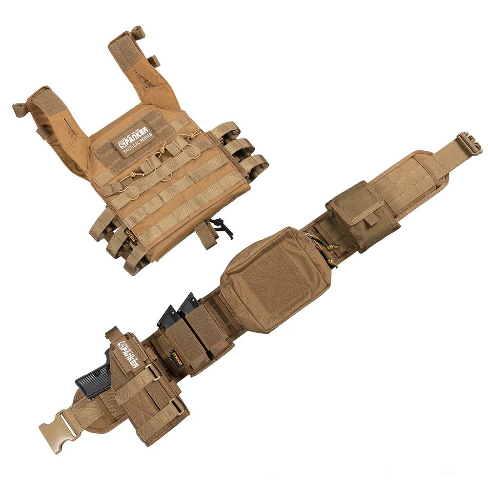Exzellenter Elite Spanker Taktischer Gürtel Schnellverschluss Canvas-Hüftgurt Outdoor-Jagdgürtel Multifunktional im Militärstil – Detail 9