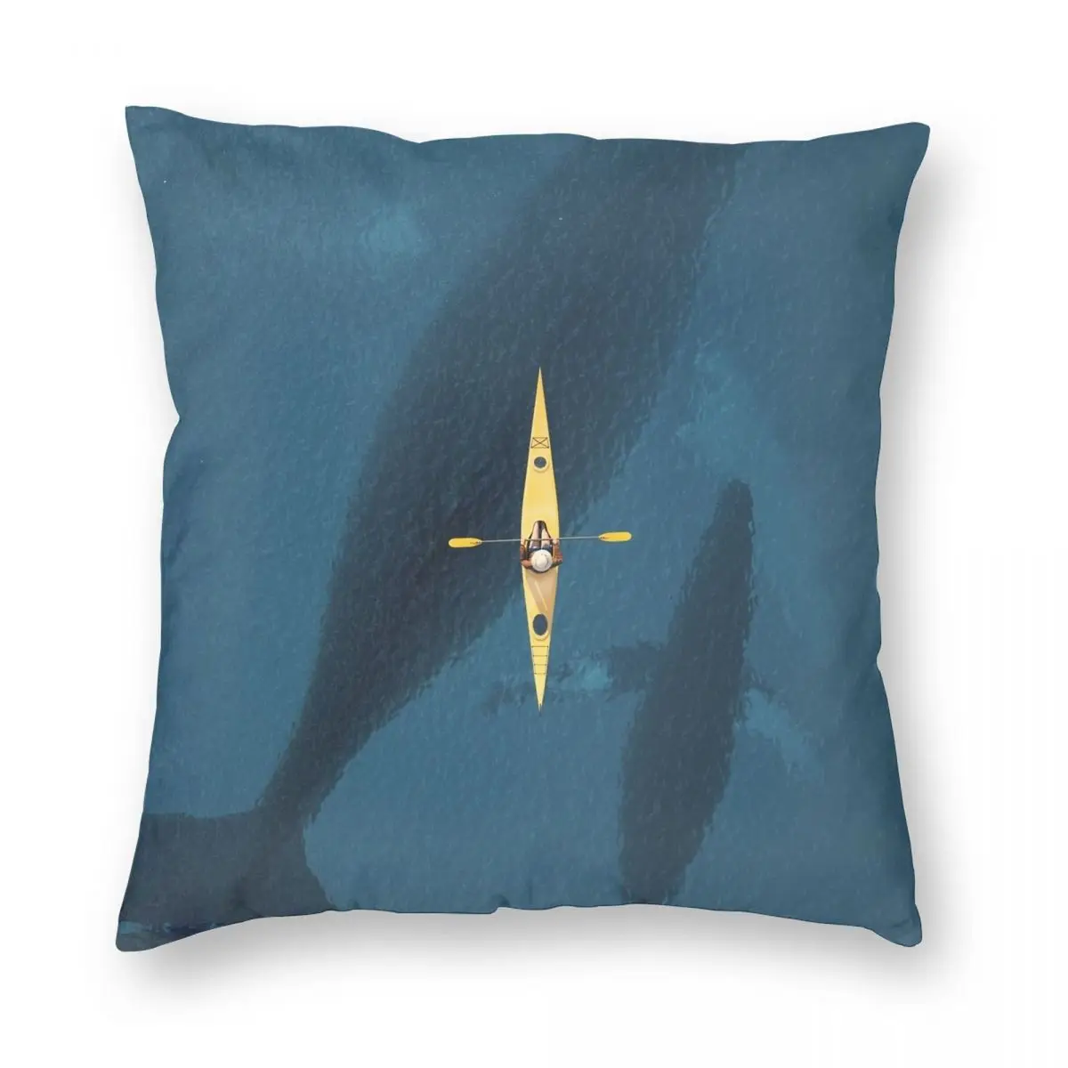 

Underwater Creature Square Pillowcase Polyester Linen Velvet Printed Zip Decor Sofa Seater Cushion Cover