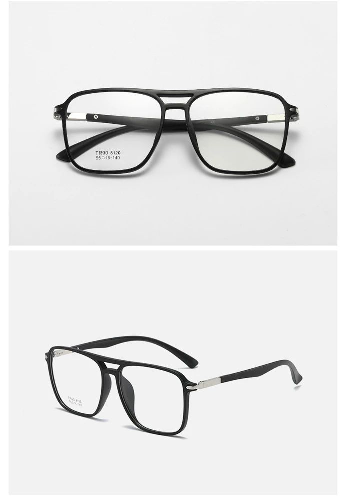 Olivgrüner Rahmen übergroße Myopie Brille Anti blaue Strahlen tr90 Studenten verschreibung pflicht ige Brille Dioptrien 0-800-0, 5-1, 5 bis-0,5 – Detail 13