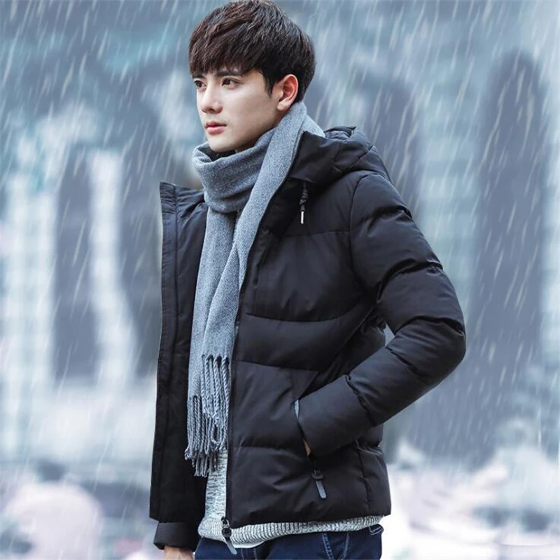 

Winter Jacket Men Pop Thicken Warm Parkas Male Hooded Coat Man Warm Zipper Jackets and Coats Male Outwear Jaqueta Masculina Hot