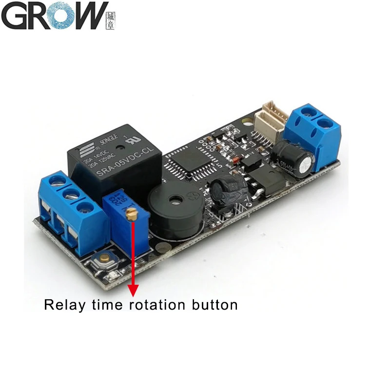 GROW K202+R502-A DC12V Low Power Consumption Fingerprint Access Control Board+R502-A Small Ring LED  Fingerprint Module