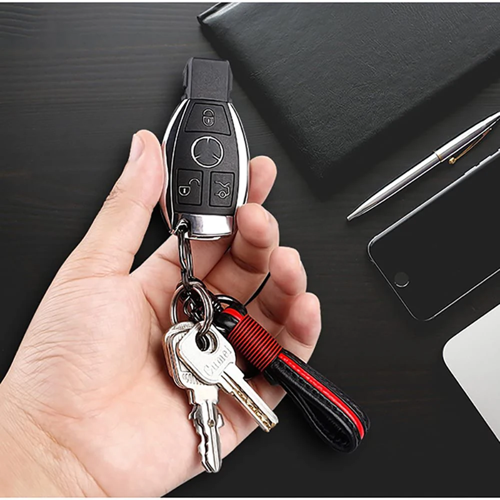 Premium Leather Valet Keychain Handmade Genuine Leather Car Key Chain Key Ring for Men Women in Gift Box fit Ford Toyota VW