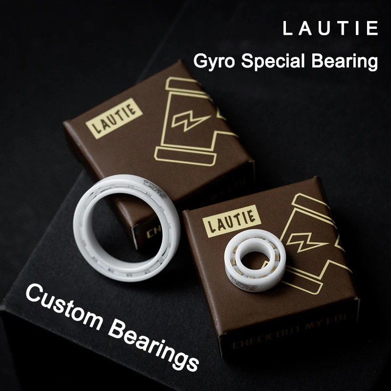 Lautique Stainless Steel Fingertip Gyro Bearing, Cerâmica, Alta velocidade, Silencioso, R188, 688, 6703