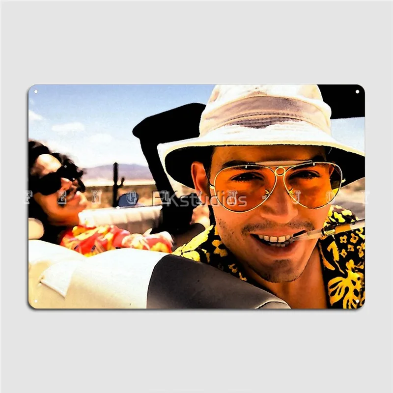 Fear And Loathing In Las Vegas Art Metal Sign Wall Pub Wall Retro Garage Decoration Tin Sign Poster