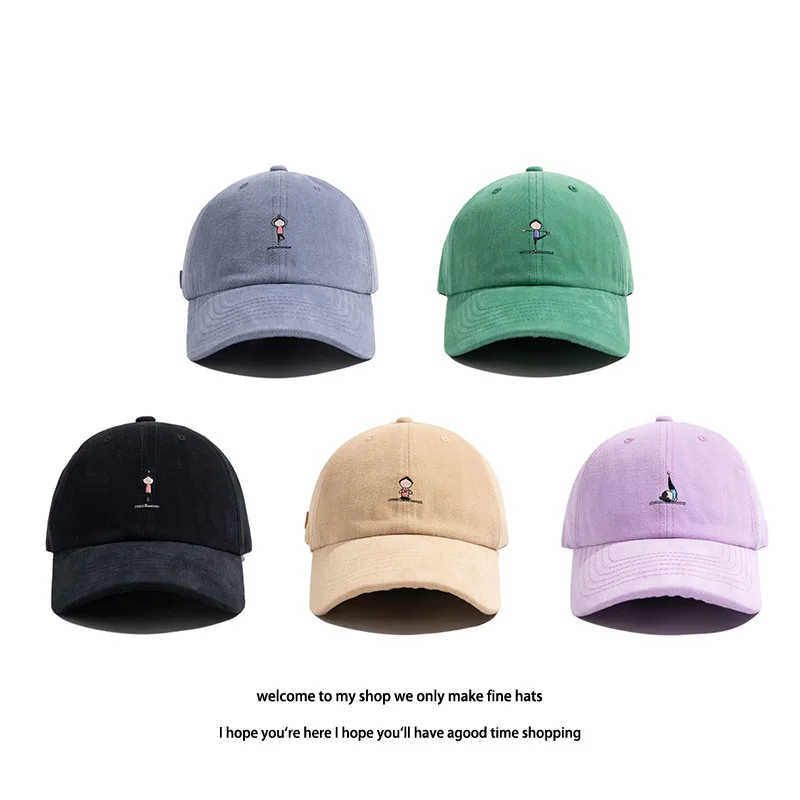 Hat Men Spring New Baseball Cap Ladies Cartoon Cute Villain Couple Fashion Soft Top Caps Outdoor Leisure Sunscreen Truck Hats