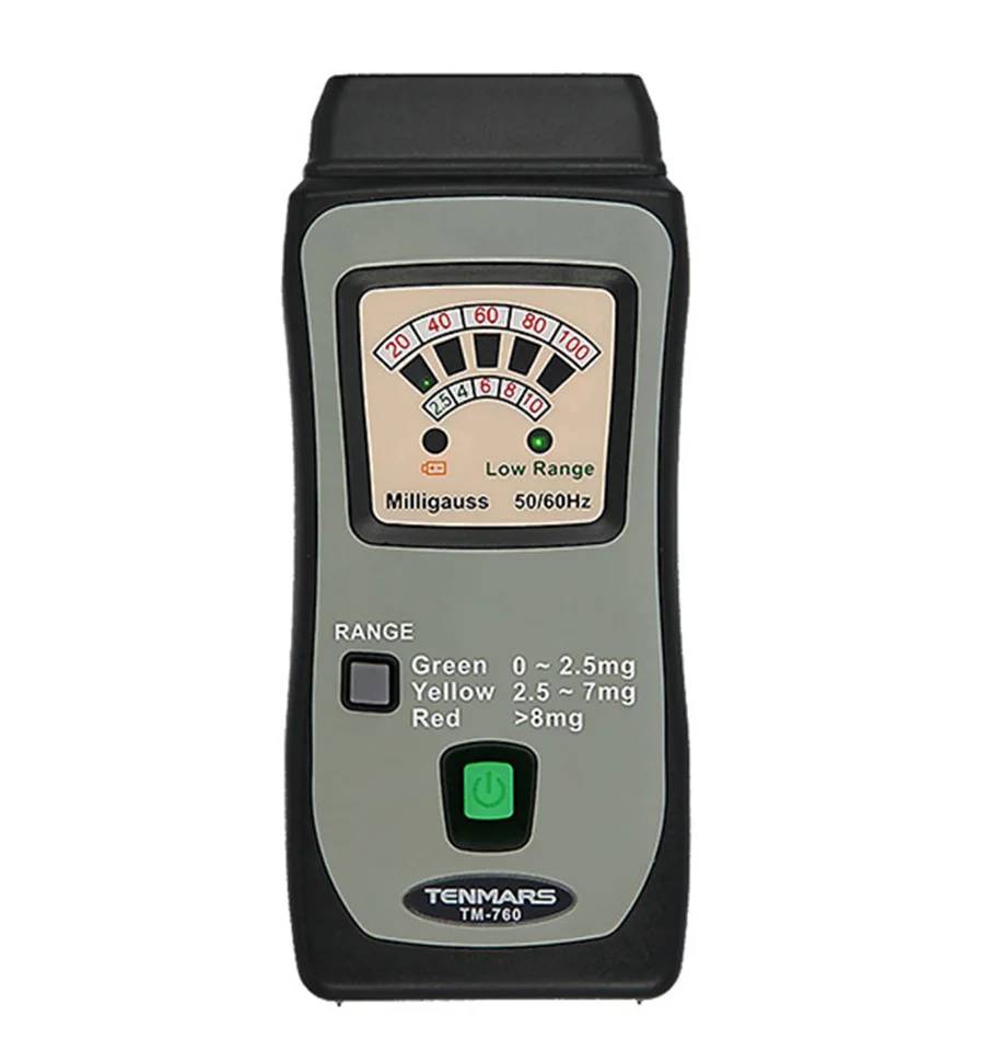 

TM-760 Pocket Gauss Meter Low Frequency Electromagnetic Radiation Mini Field EMF Detector Gauss 10/100