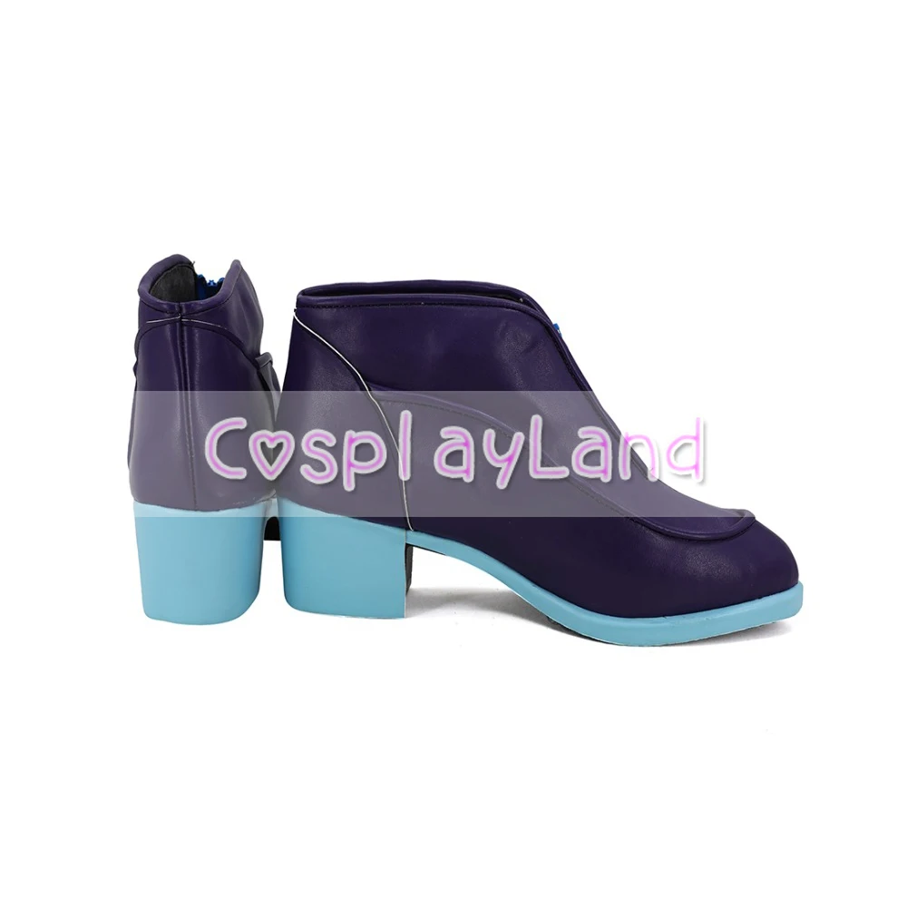 Le Bizzarre avventure di JoJo D'oro Vento Giorno Giovan Cosplay Stivali Scarpe Viola Degli Uomini Su Misura Accessori di Halloween Del Partito di Scarpe