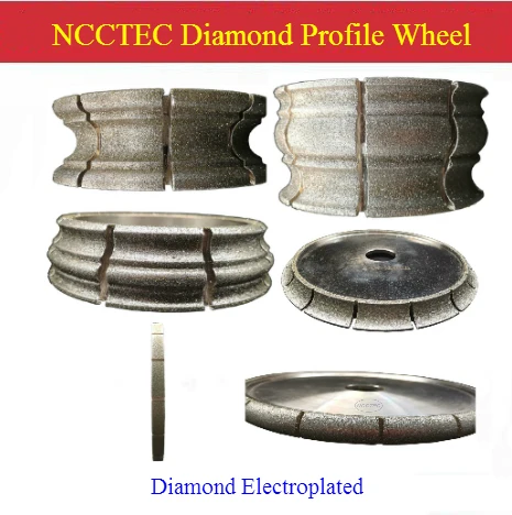 

Diamond electroplated Stone table edge grindind profile wheel | marble Quartz Granite Profiling abrasive disc disk plate