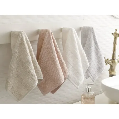 4 pcs Hand Towel Set 30 X40 cm Ecru-Gray-Beige