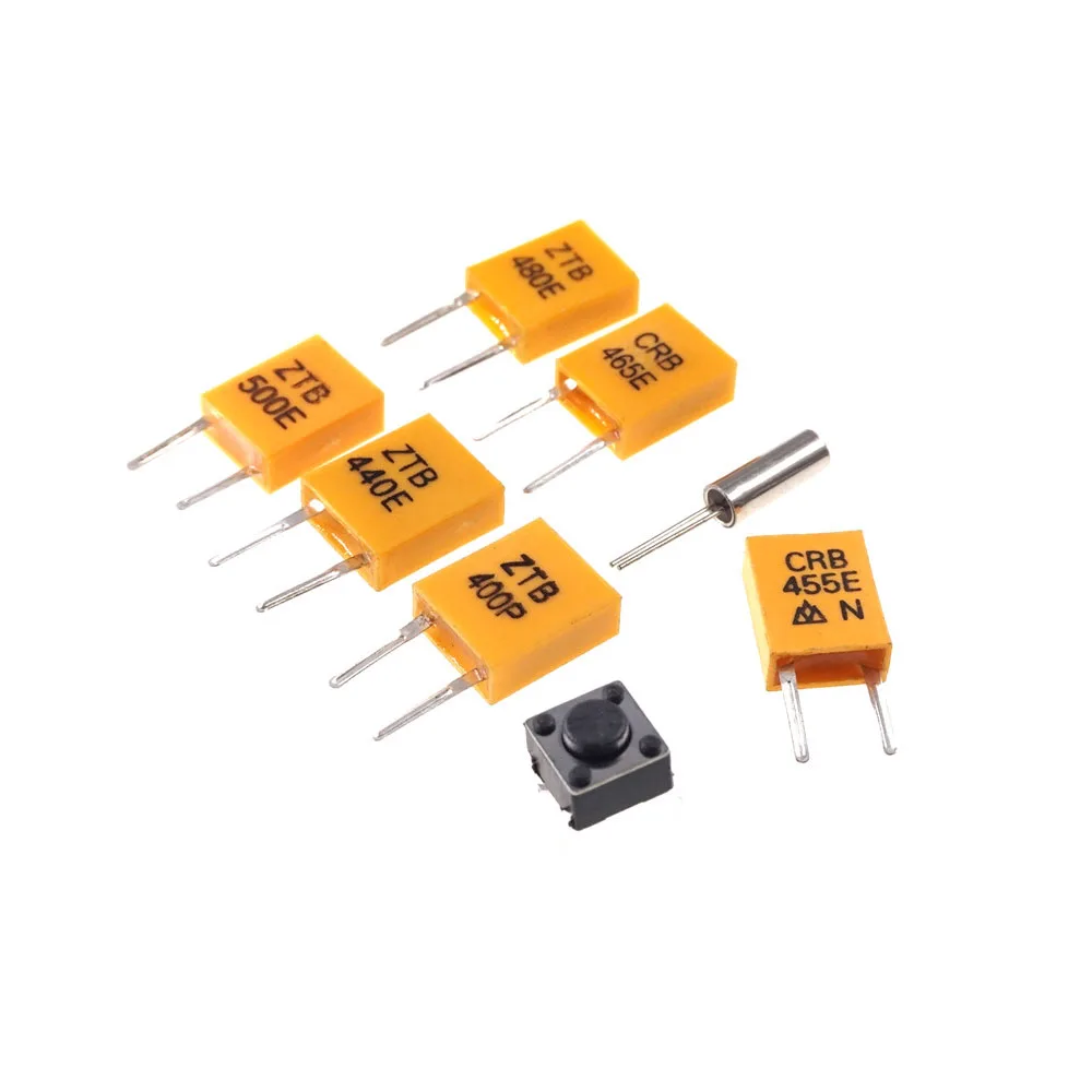 10 Pcs/Item 6x6x4.3 Tact Switch 400 429 432 440 455 465 480 500 KHz 1.0 Mhz Ceramic Resonator 32.768KHz 3x8 12.5PF 20ppm Crystal