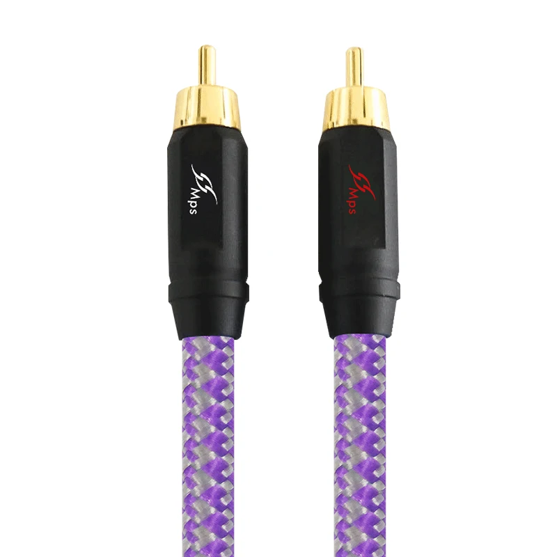 HiFi MPS SGP-222 HiFi 99.9999% OCC+ Silver Plated  single crystal copper  audio cable CD DAC amplifier signal cable