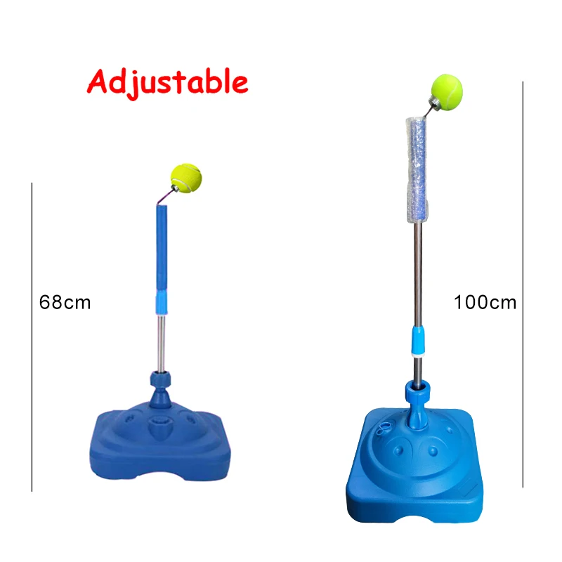 Regolabile in altezza Tennis sicuro Swing Practice Equipment Trainer adulti bambini Training Single Fitness Tool Fixed Swing Padel