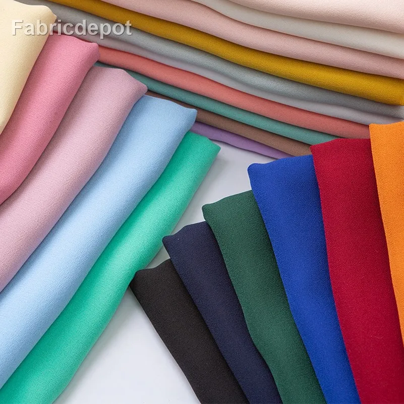 Summer Soft Thin Chiffon Fabric Draping For Sewing Skirt Dress Clothes Lining Fabric By Half Meter