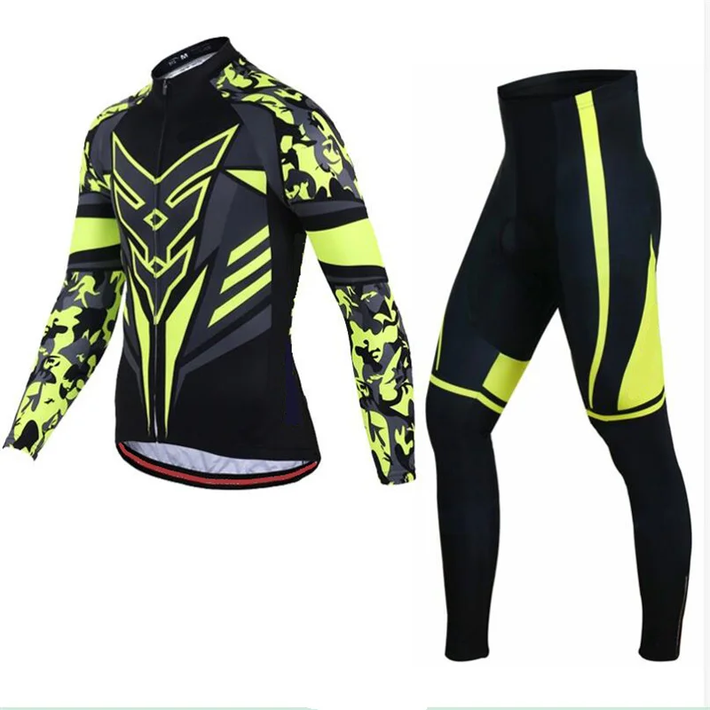 Long Sleeve Bicycle Sets Men Cycling Jersey With Pants Hot Selling Autumn Winter Bike Clothing Racing Suit Pro Team Cycling Sets