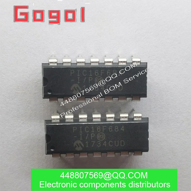 PIC16F684-I/P PIC16F684 16F684-I/P 100%New 10Pcs