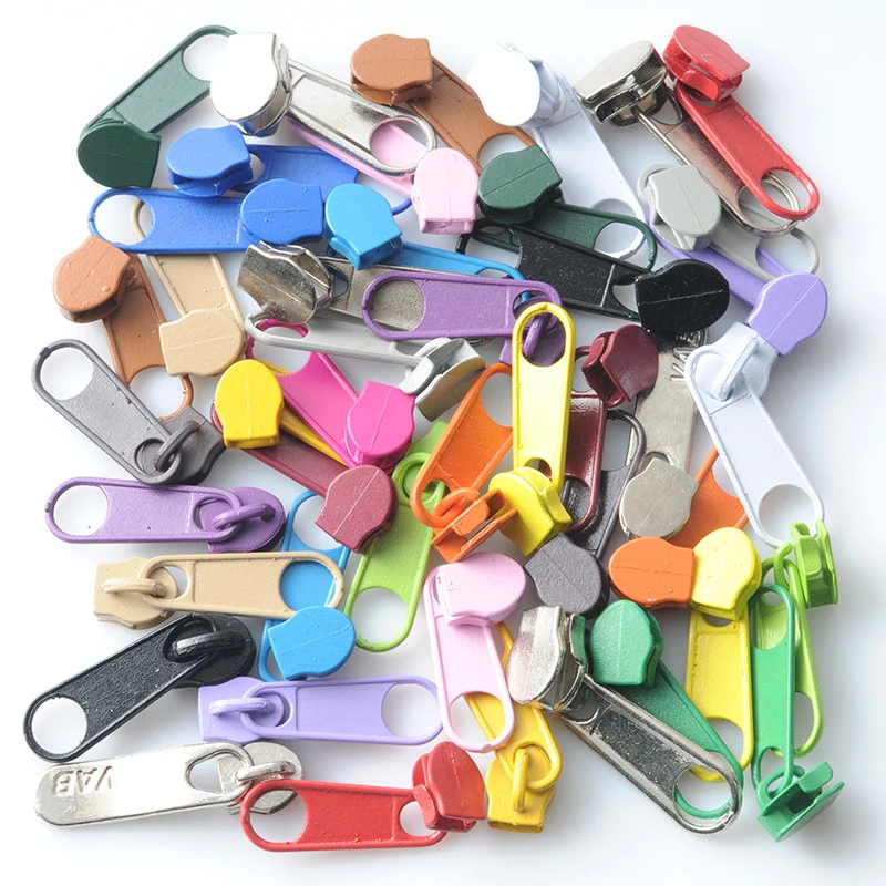3# Zipper Sliders DIY Zipper Puller Head metal zipper head 10/30/100pcs For Clothing Bags Home Textile Sewing Tailor Accessorie