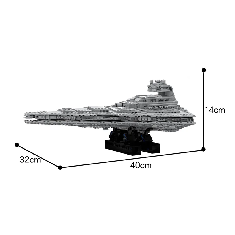 MOC-48106 Space War DIY Cruiser Imperial Troop Transport Building Blocks Star Space Wars Action Assembly Toys Bricks