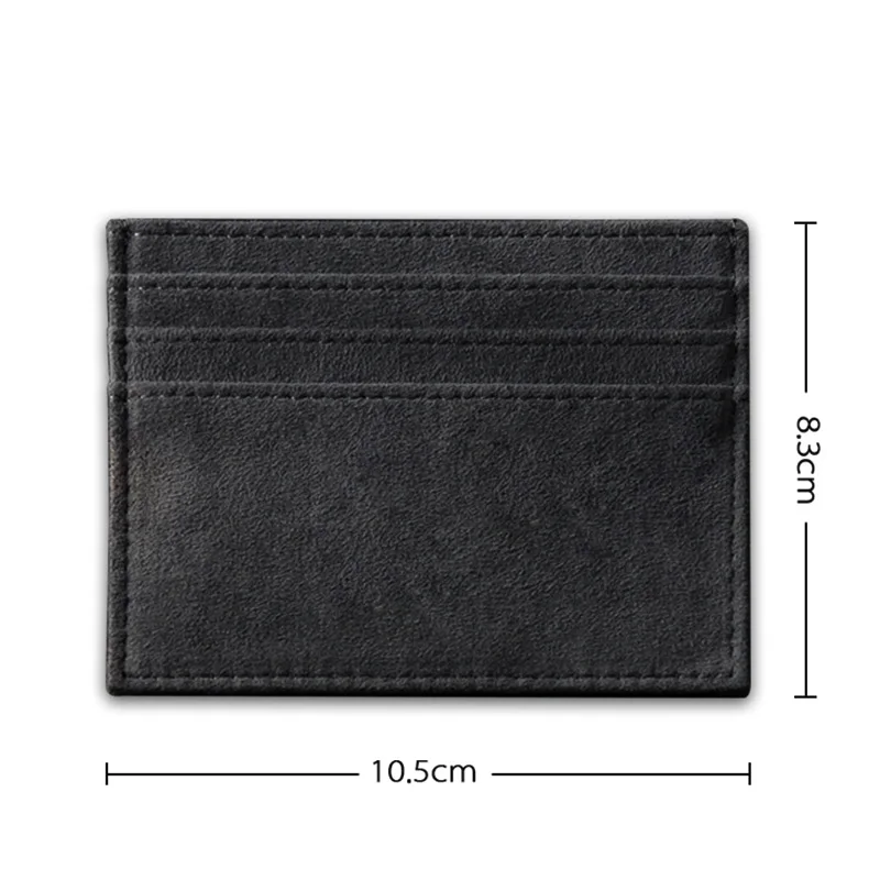 YMW ALCANTARA Card Holder Women & Man Turn fur Luxury Artificial Leather Slim Card Mini Wallet Small Thin Card Package