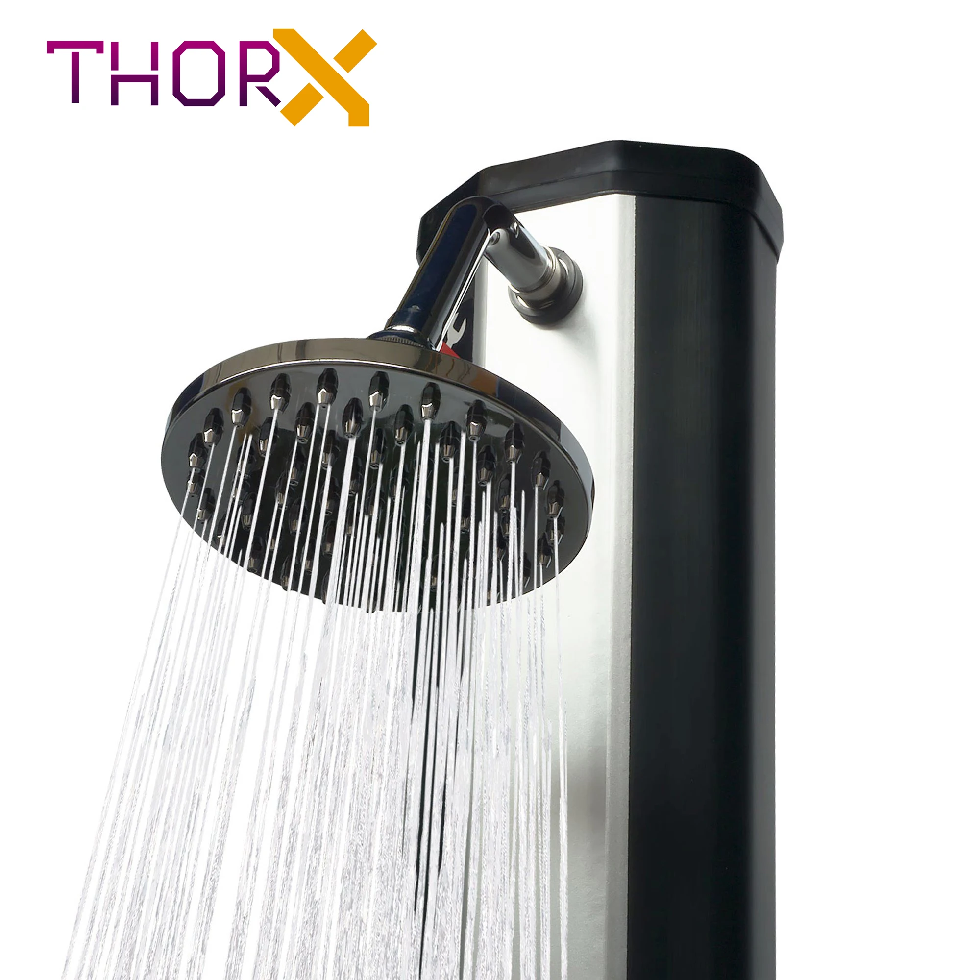 ฝักบัวอาบน้ำพลังงานแสงอาทิตย์ ThorX TR35OX-สีดำและ Silver Garden Shower 35 L