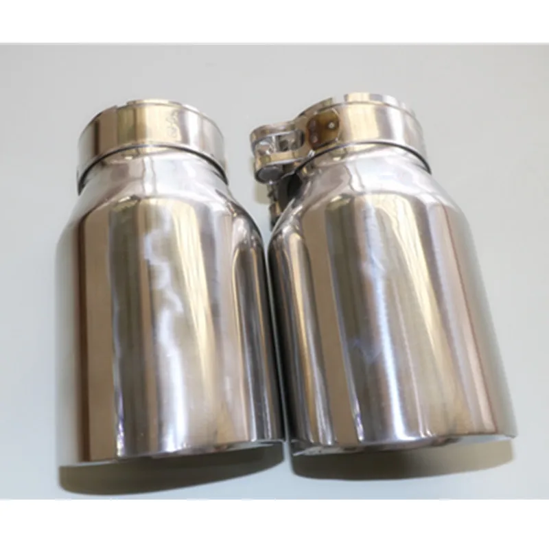 High-quality:Inlet 63mm to Outlet 89mm stainless steel universal Exhaust Tip, Escape car exhaust tip 1 piece