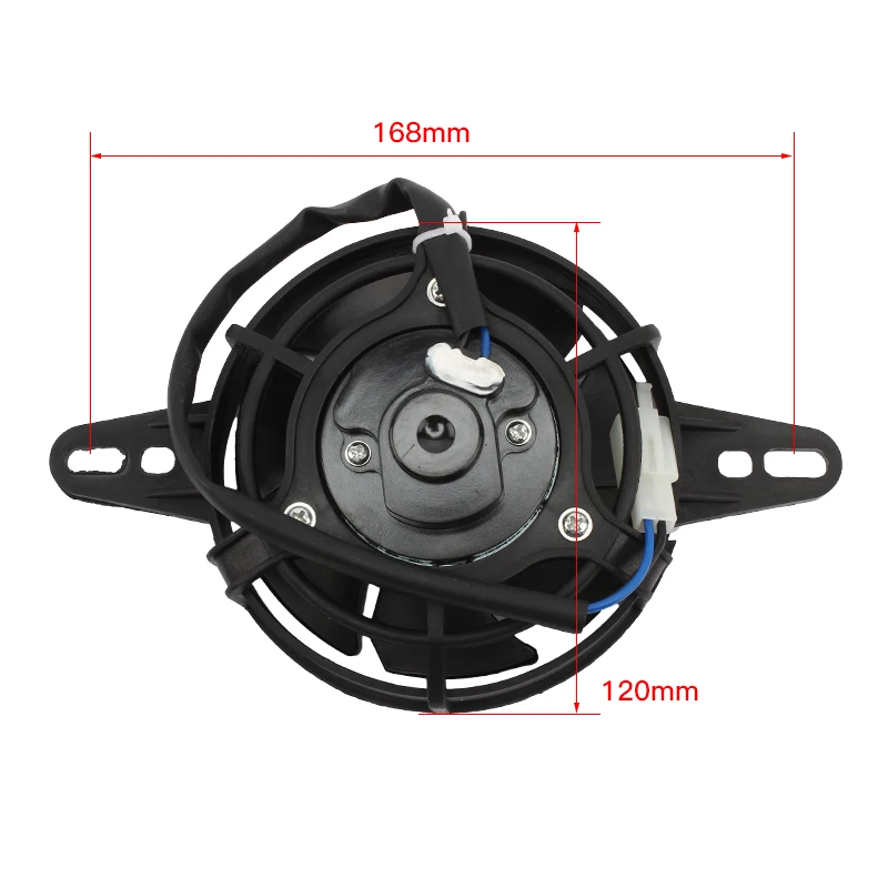 Motorcycle Enduro Fan 12V 250cc 300cc Engine Gasoline Universal Electrofan Radiator Dirt Bike Motocross Accessories Wholesale