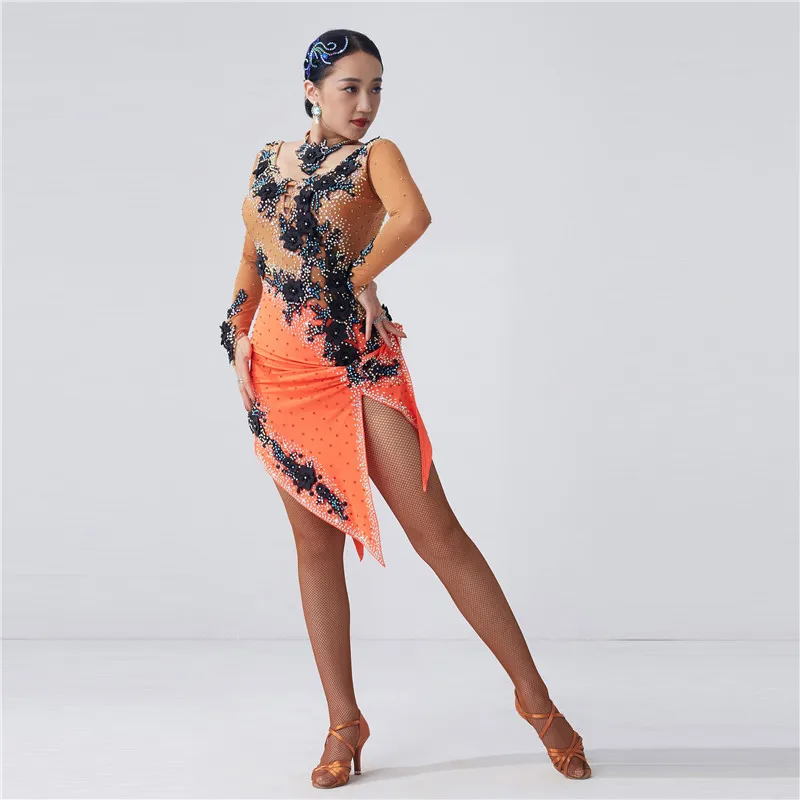 L-2011 Sexy women Latin dress fringe dress training clothes new national standard Latin dance competition dress for sale