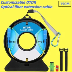 AUA-2 OTDR 광섬유 연장 케이블, 150M OTDR 런치 케이블, 섬유 링 SC/FC/ST/LC(APC/UPC) 데드 존 제거기, 단일 모드