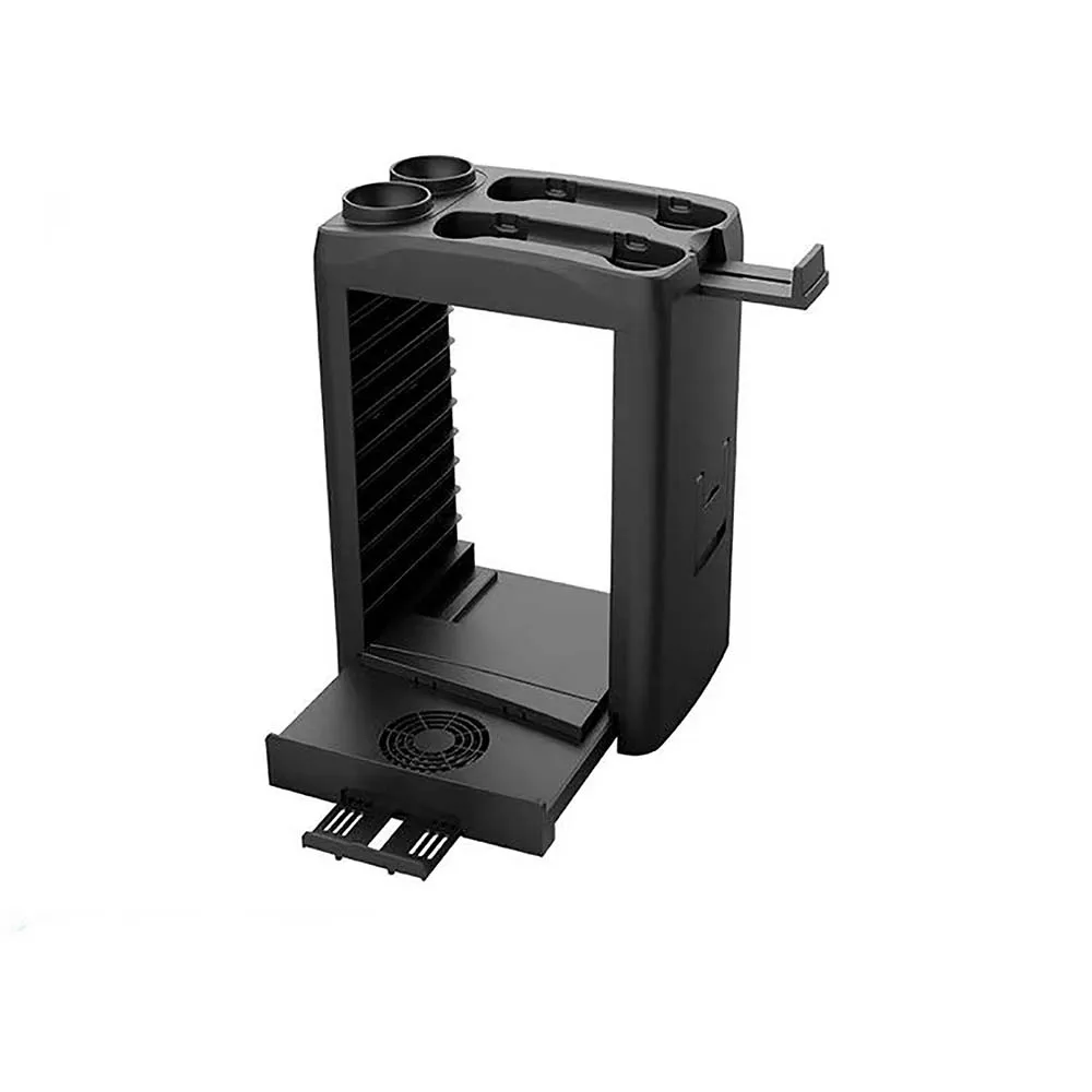 Multifunctional Storage Rack Charging Dock Stand Holder Cooler Fan With Headset Disc Storage Bracket for PS5/PSMOVE