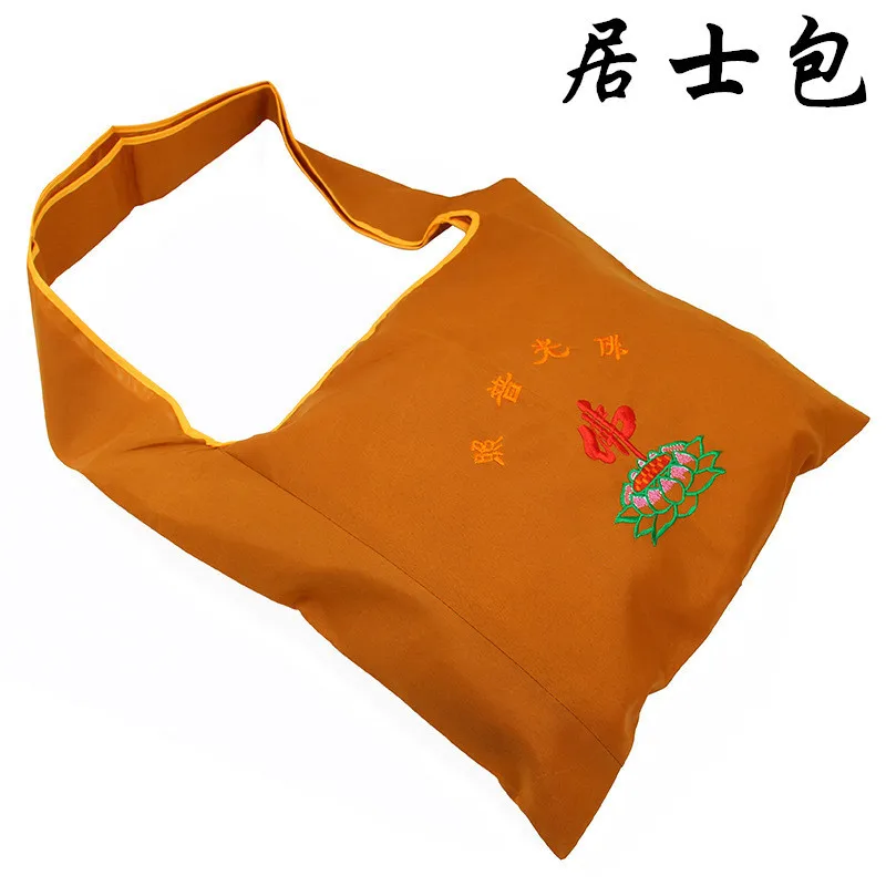 Buddhist Monks Martial Arts Bag Canvas Single Shoulder Meditation Arhat Canvas Abbot Nunlay Bags