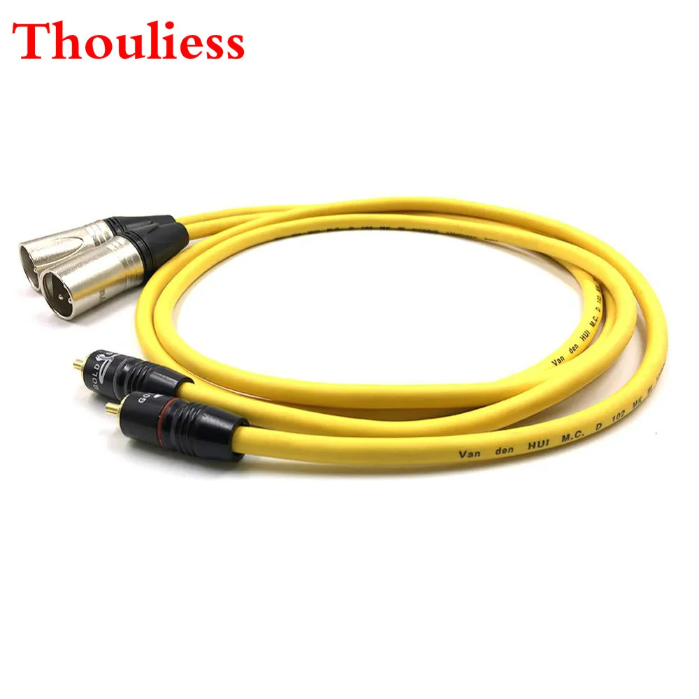 

Thouliess PairTypeSNAKE-1 RCA to XLR Balacned Audio Cable RCA Male to XLR Male Interconnect Cable with VDH Van Den Hul102 MK III