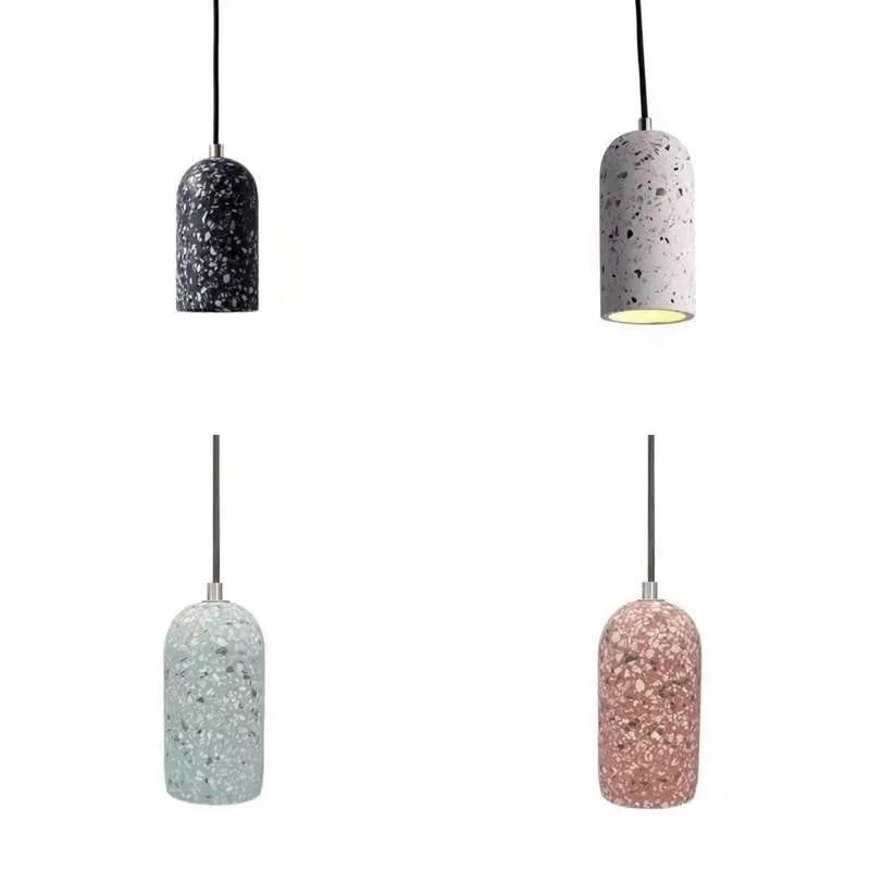 Imagem -06 - Nordic Led Lamp com Interruptor de Botão Restaurant Lamp Coffee Shop Lamp Bar Lamp Quarto Cabeceira Cimento Janela Terrazzo Lamp Lâmpadas Led