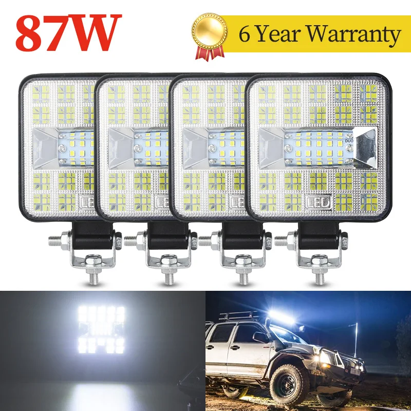 

Xinfok Bar/Work Light 87W Mini LED Bar OffRoad For Truck 4x4 Tractor SUV Boat 12V 24V Combo LED Work Light Bar Fog Light