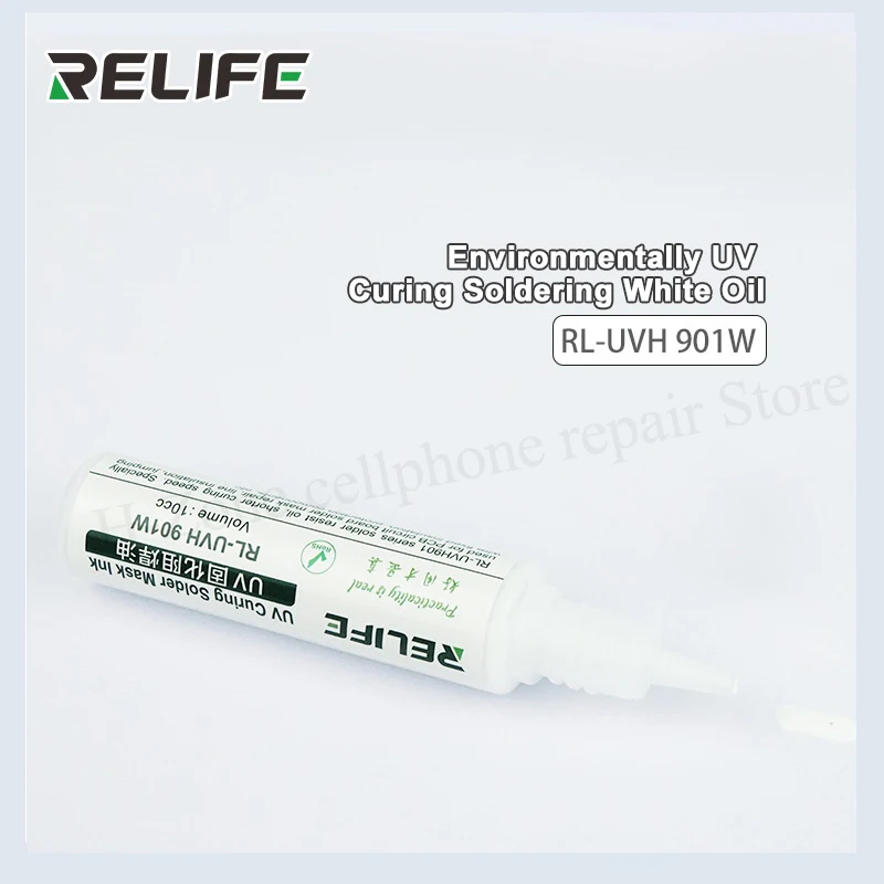 RELIFE RL-901 UV curing solder mask ink white black red yellow blue green solder flux for computer and mobile phone PCB board