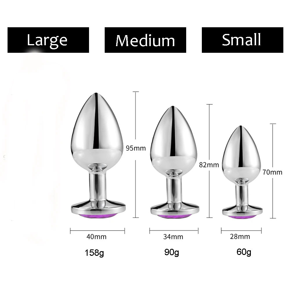 Gay Anal Toys for Adults Plug Anal Sex Metal Butt Plug  Jewelry Erotic Toy Mini Vibrator Anal Plug Private Good for Men/Women