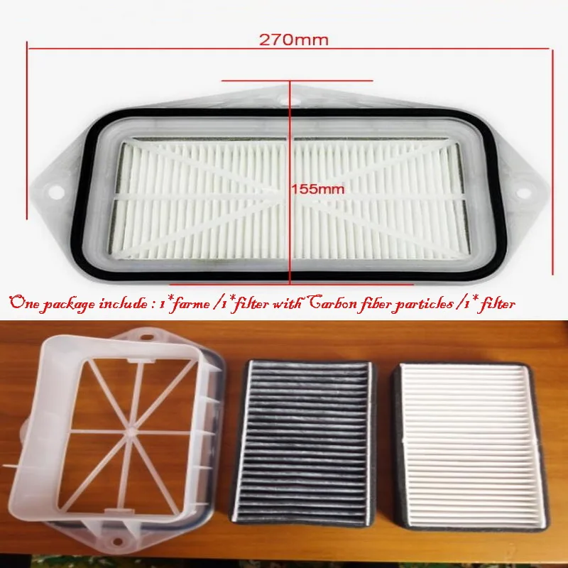 Tonlinker 3 holes Cabin air filter for Vw Sagitar CC Passat B5B6B7 Golf Touran audi Skoda Octavia anti-PM2.5 external air filter