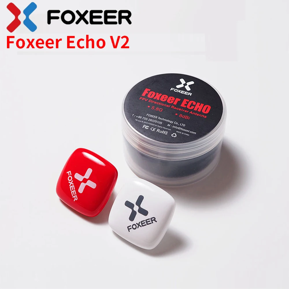 Foxeer Echo 2 FPV antena kierunkowa Rceiver antena 9dBi 5.8GHz złącza LHCP/RHCP dla RC Drone Multirotor Quadcopter